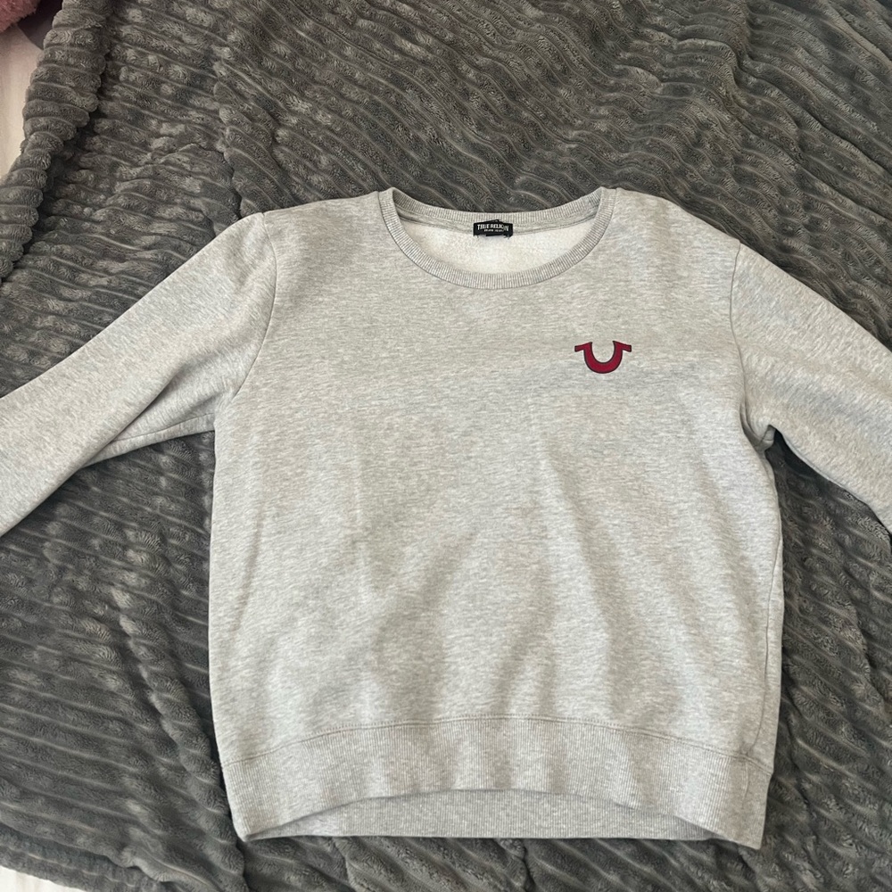 True Religion Heather Gray Sweatshirt